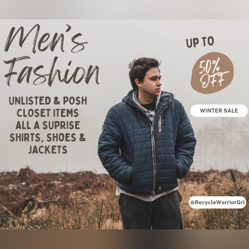 LIVE MEN'S Fashion :‎ Unlisted items Feb 12@12pm EST